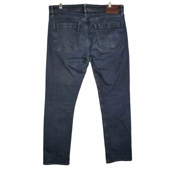 Revtown Jeans Mens Size 36X30 Dark Wash Blue Decade Denim Sharp Straight Stretch - Picture 3 of 12